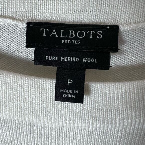 Talbots Merino Wool jewel print sweater size small petite - Picture 3 of 16